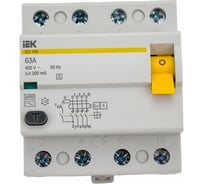 Устройство защитного отключения IEK ВД1-63S 4Р 63А 300мА MDV12-4-063-300