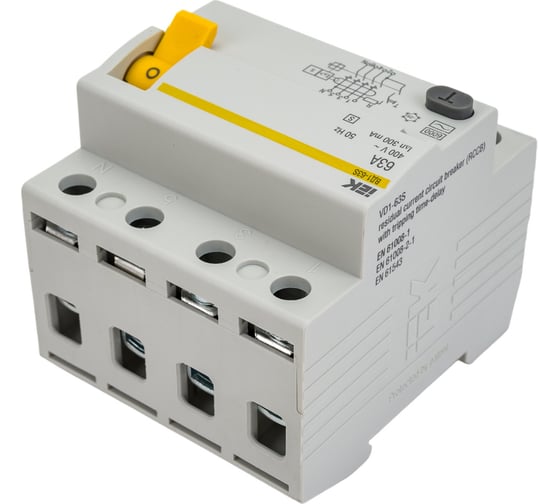 Устройство защитного отключения IEK ВД1-63S 4Р 63А 300мА MDV12-4-063-300