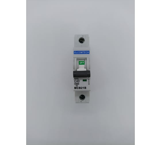 Автоматический выключатель ELCOMTECH MCB21B-10-1C40AC УТ-00026286