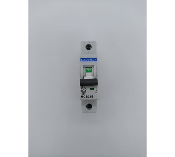 Автоматический выключатель ELCOMTECH MCB21B-10-1C40AC УТ-00026286
