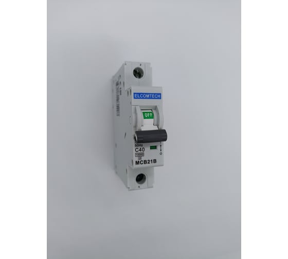 Автоматический выключатель ELCOMTECH MCB21B-10-1C40AC УТ-00026286