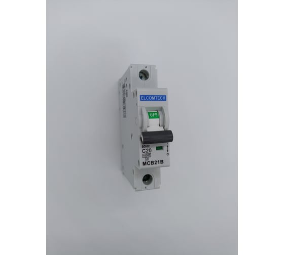 Автоматический выключатель ELCOMTECH MCB21B-10-1C20AC УТ-00026283