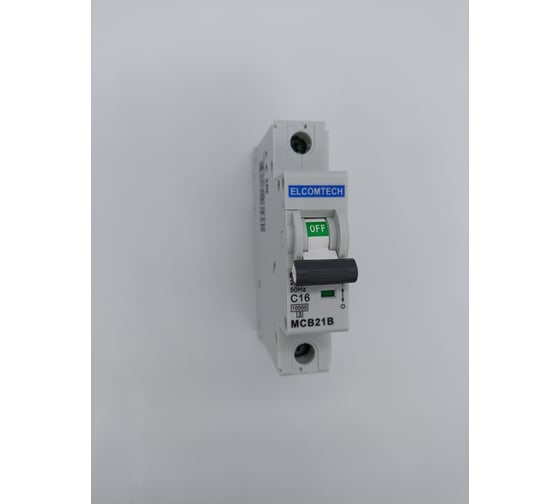 Автоматический выключатель ELCOMTECH MCB21B-10-1C16AC УТ-00026282