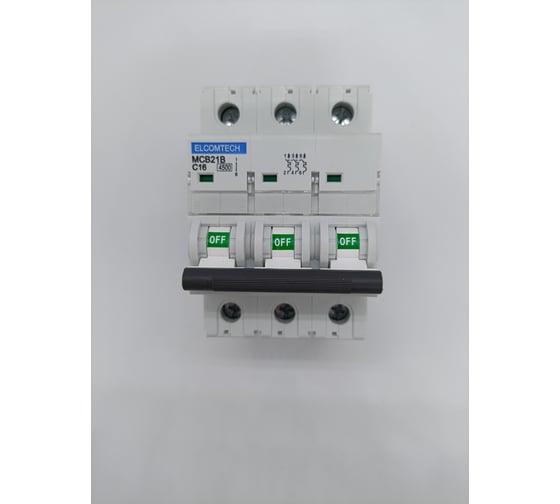 Автоматический выключатель ELCOMTECH MCB21B-4,5-3C16AC УТ-00026258