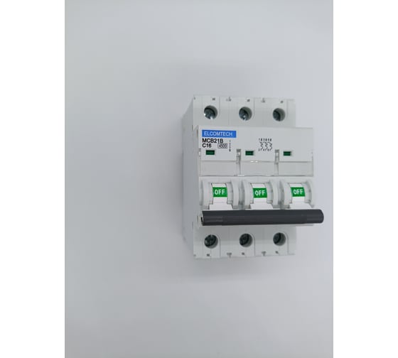 Автоматический выключатель ELCOMTECH MCB21B-4,5-3C16AC УТ-00026258