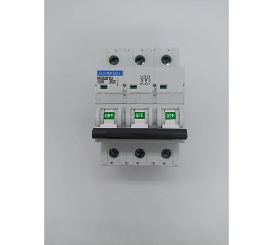 Автоматический выключатель ELCOMTECH MCB21B-4,5-3C25AC УТ-00026260