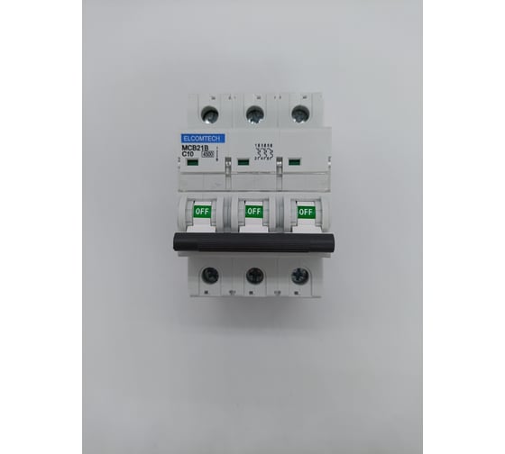 Автоматический выключатель ELCOMTECH MCB21B-4,5-3C10AC УТ-00026257 1