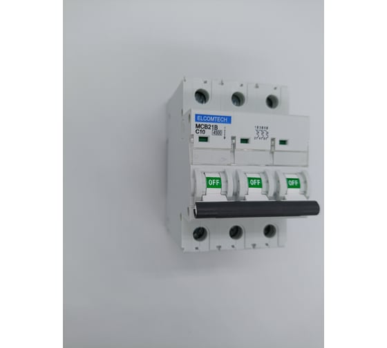 Автоматический выключатель ELCOMTECH MCB21B-4,5-3C10AC УТ-00026257