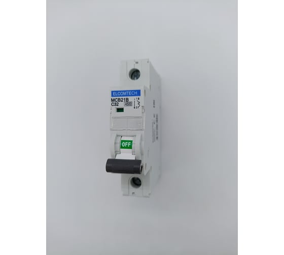 Автоматический выключатель ELCOMTECH MCB21B-4,5-1C32AC УТ-00026250