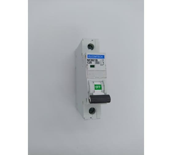 Автоматический выключатель ELCOMTECH MCB21B-4,5-1C25AC УТ-00026248