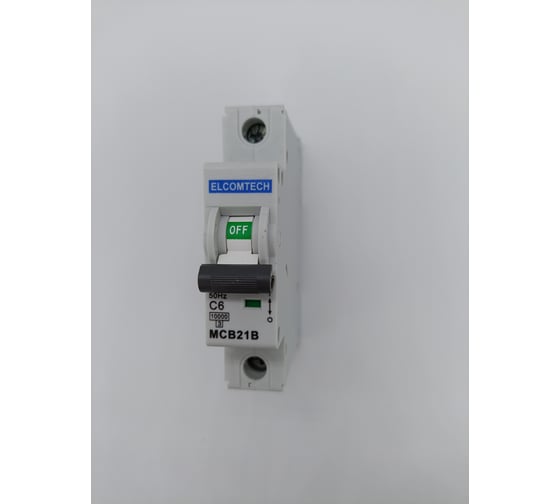 Автоматический выключатель ELCOMTECH MCB21B-10-1C6AC УТ-00026280