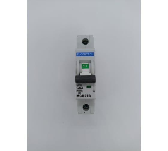 Автоматический выключатель ELCOMTECH MCB21B-10-1C63AC УТ-00026288