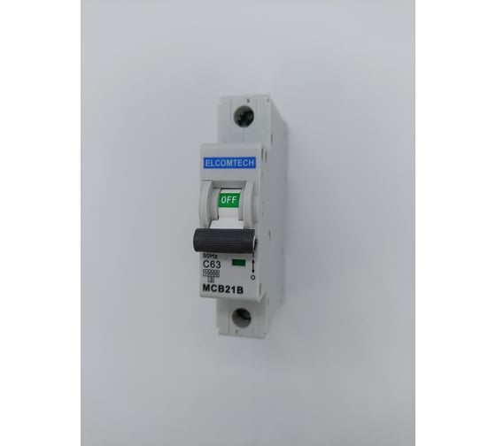 Автоматический выключатель ELCOMTECH MCB21B-10-1C63AC УТ-00026288