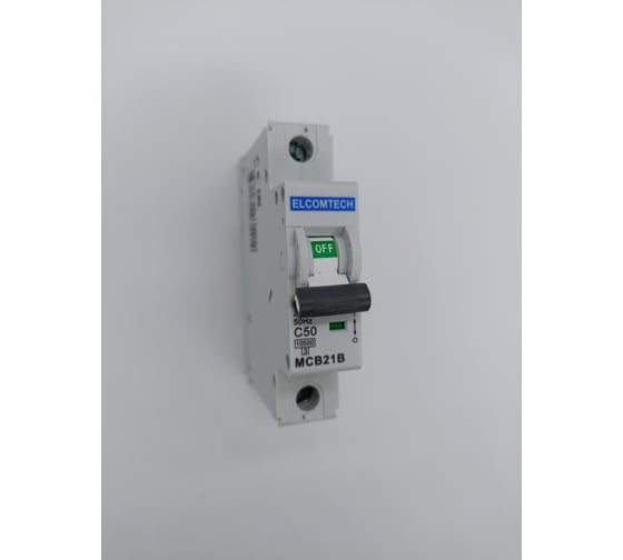 Автоматический выключатель ELCOMTECH MCB21B-10-1C50AC УТ-00026287