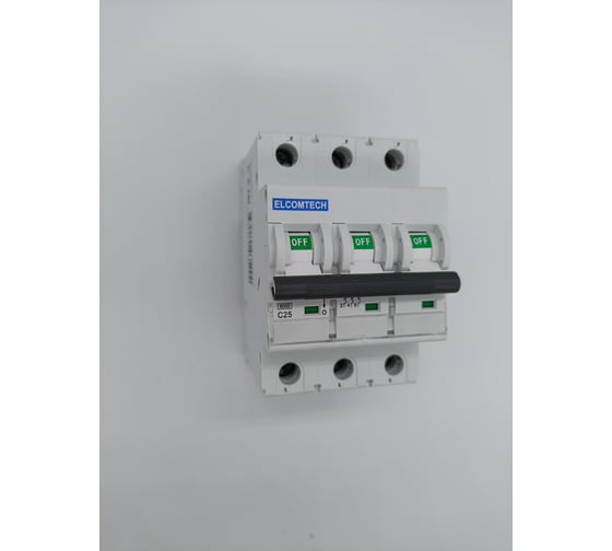 Автоматический выключатель ELCOMTECH MCB21B-6-3C25AC УТ-00026275