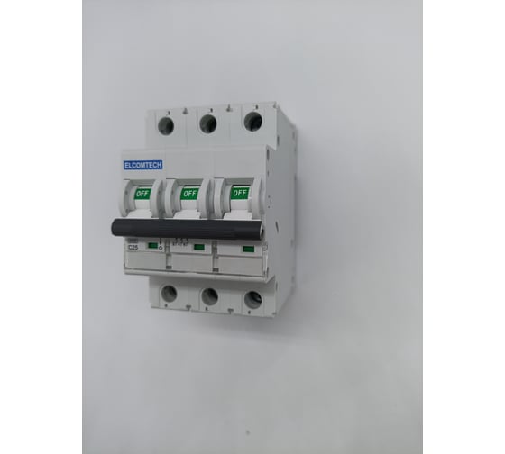 Автоматический выключатель ELCOMTECH MCB21B-6-3C25AC УТ-00026275