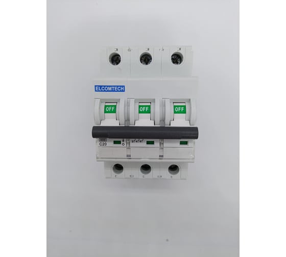 Автоматический выключатель ELCOMTECH MCB21B-6-3C20AC УТ-00026274