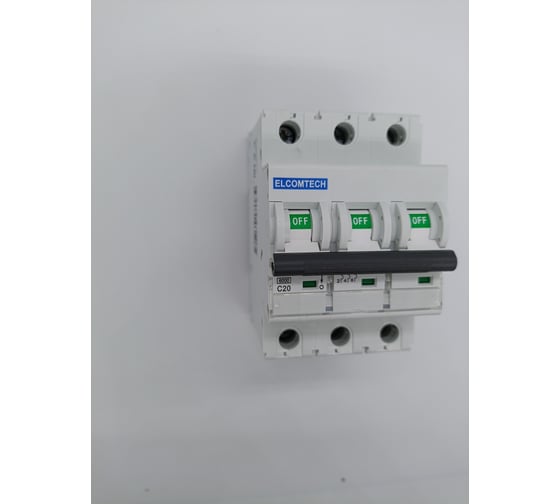 Автоматический выключатель ELCOMTECH MCB21B-6-3C20AC УТ-00026274