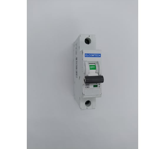 Автоматический выключатель ELCOMTECH MCB21B-6-1C63AC УТ-00026270