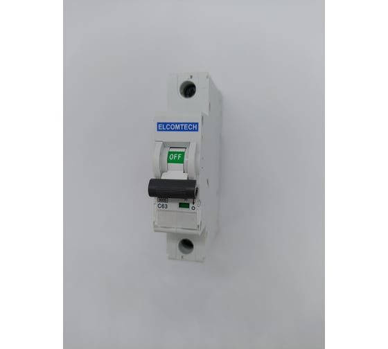 Автоматический выключатель ELCOMTECH MCB21B-6-1C63AC УТ-00026270