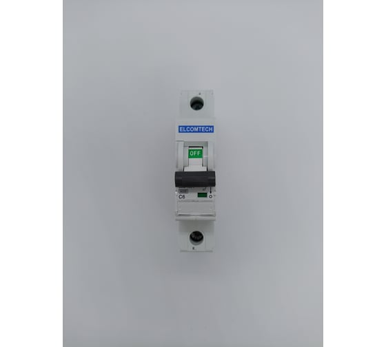 Автоматический выключатель ELCOMTECH MCB21B-6-1C6AC УТ-00026262 1