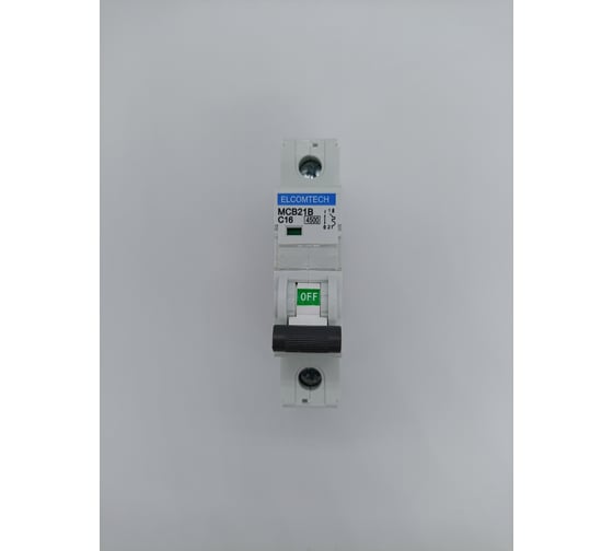Автоматический выключатель ELCOMTECH MCB21B-4,5-1C16AC УТ-00026246