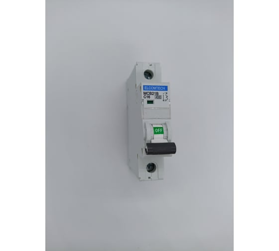 Автоматический выключатель ELCOMTECH MCB21B-4,5-1C16AC УТ-00026246