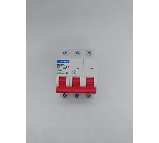 Автоматический выключатель ELCOMTECH MCB31J-6-3C6AC УТ-00026480 1