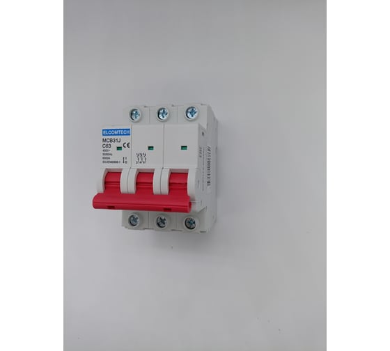 Автоматический выключатель ELCOMTECH MCB31J-6-3C63AC УТ-00026488