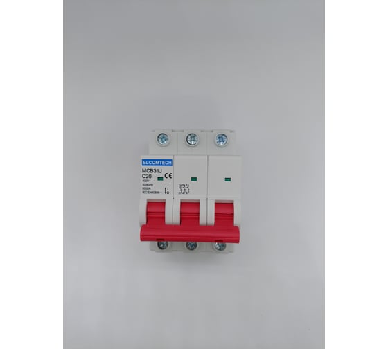 Автоматический выключатель ELCOMTECH MCB31J-6-3C20AC УТ-00026483