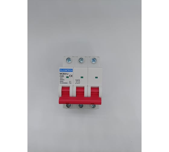 Автоматический выключатель ELCOMTECH MCB31J-6-3C20AC УТ-00026483