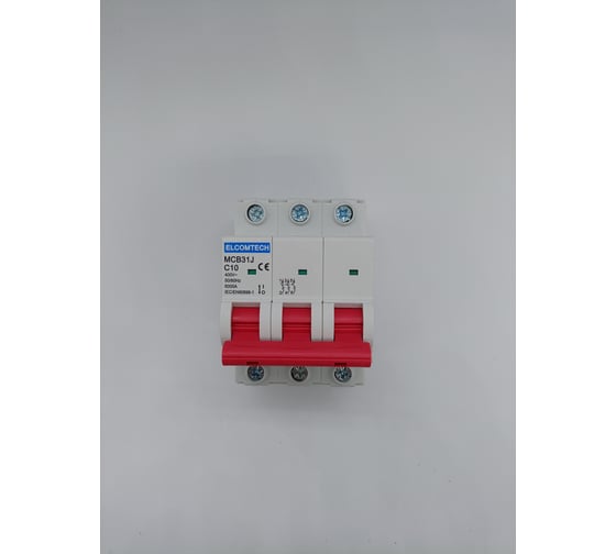 Автоматический выключатель ELCOMTECH MCB31J-6-3C10AC УТ-00026481