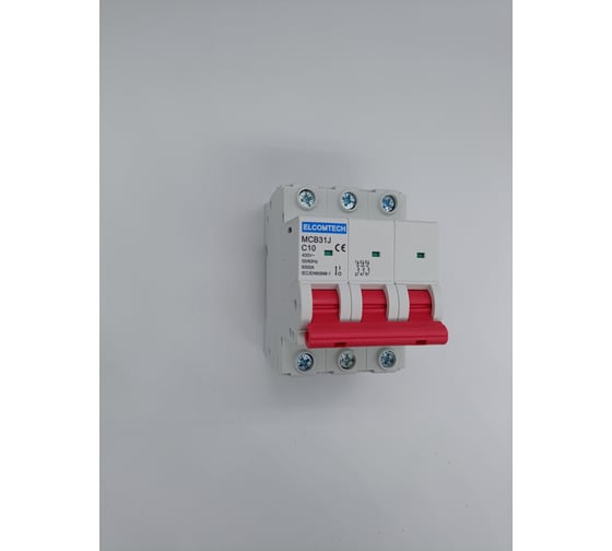 Автоматический выключатель ELCOMTECH MCB31J-6-3C10AC УТ-00026481