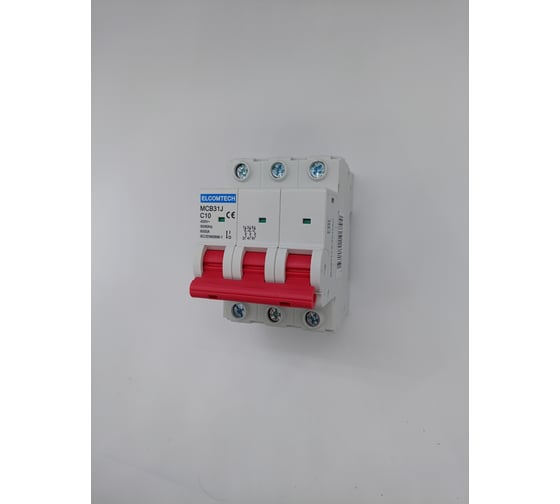 Автоматический выключатель ELCOMTECH MCB31J-6-3C10AC УТ-00026481