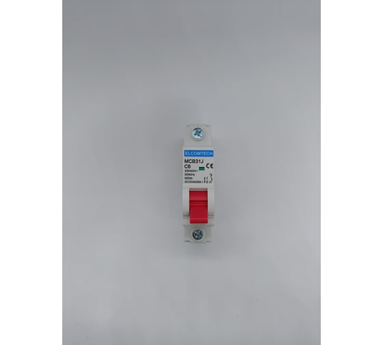 Автоматический выключатель ELCOMTECH MCB31J-6-1C6AC УТ-00026471 1