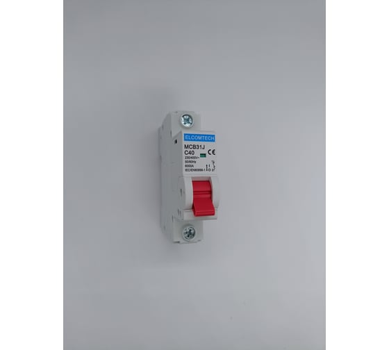 Автоматический выключатель ELCOMTECH MCB31J-6-1C40AC УТ-00026477