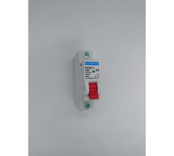 Автоматический выключатель ELCOMTECH MCB31J-6-1C63AC УТ-00026479