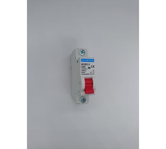 Автоматический выключатель ELCOMTECH MCB31J-6-1C63AC УТ-00026479