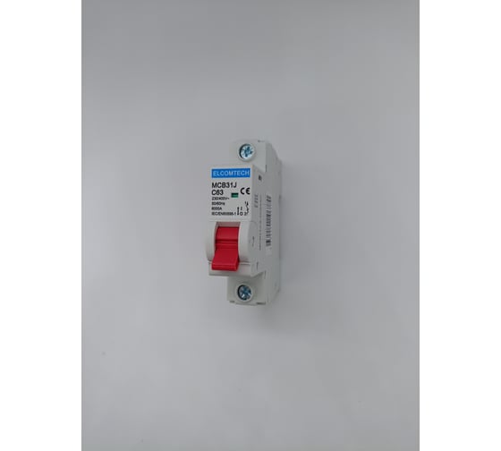 Автоматический выключатель ELCOMTECH MCB31J-6-1C63AC УТ-00026479