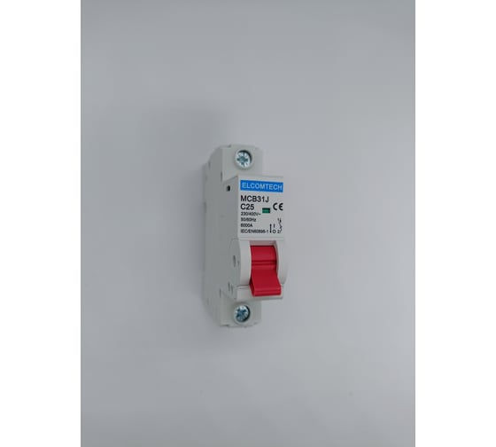 Автоматический выключатель ELCOMTECH MCB31J-6-1C25AC УТ-00026475