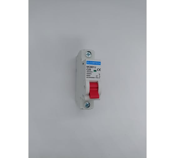 Автоматический выключатель ELCOMTECH MCB31J-6-1C25AC УТ-00026475