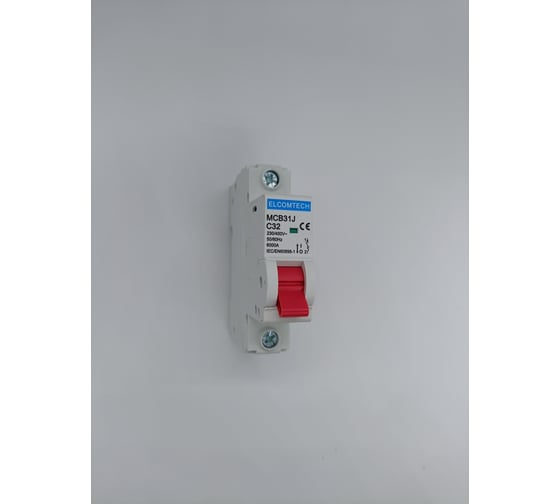Автоматический выключатель ELCOMTECH MCB31J-6-1C32AC УТ-00026476