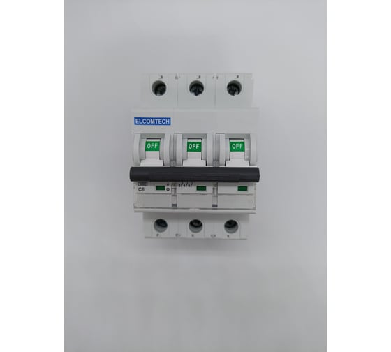 Автоматический выключатель ELCOMTECH MCB21B-6-3C6AC УТ-00026271