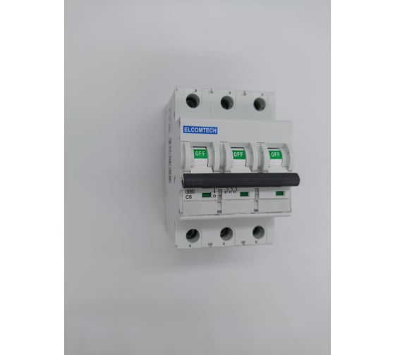 Автоматический выключатель ELCOMTECH MCB21B-6-3C6AC УТ-00026271