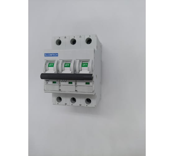 Автоматический выключатель ELCOMTECH MCB21B-6-3C6AC УТ-00026271
