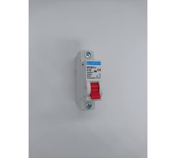 Автоматический выключатель ELCOMTECH MCB31J-6-1C16AC УТ-00026473