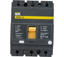 Автоматический выключатель IEK ВА88-33, 3Р, 100А, 35кА SVA20-3-0100