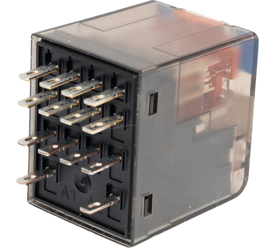 Промежуточное реле Schrack Technik PT, 4 переключающих контакта, 6А, 24VDC+LED артикул Австрия PT570L24