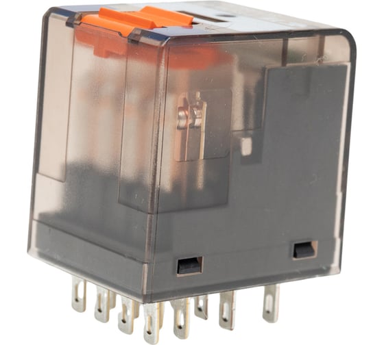 Промежуточное реле Schrack Technik PT, 4 переключающих контакта, 6А, 24VDC+LED артикул Австрия PT570L24