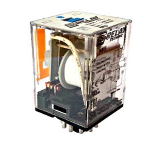 Многорежимное реле Schrack Technik МТ, 3 переключающих контакта, 11-пол, 10А, 110VDC артикул Австрия MT321110